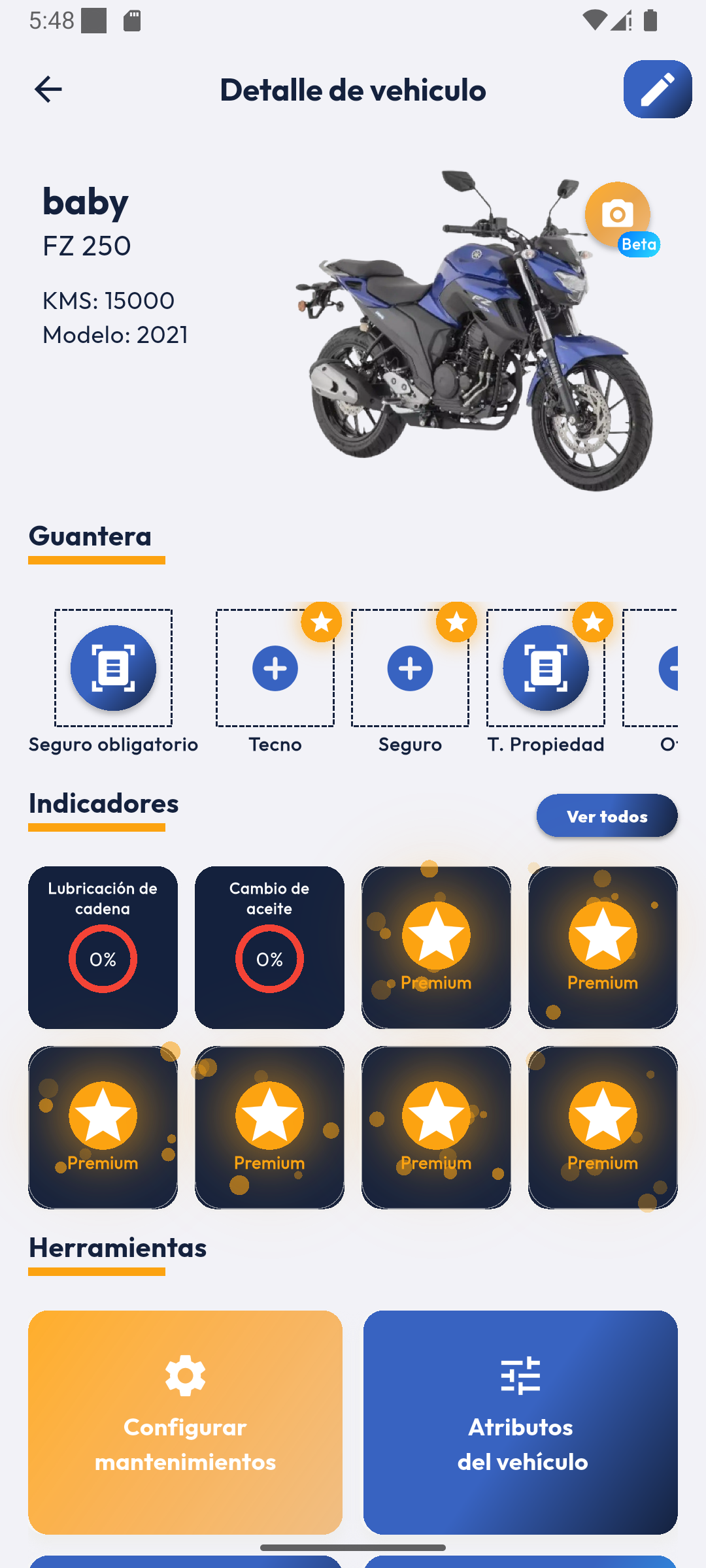 Demo de Tucamo App - Pantalla 2